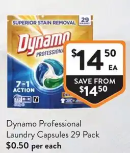 Foodworks Dynamo Professional Laundry Capsules offer