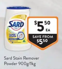 Foodworks Sard Stain Remover Powder offer