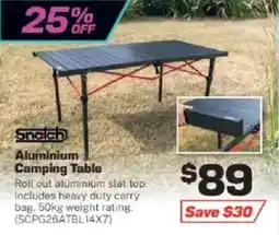 Repco Snatch Aluminium Camping Table offer