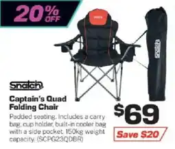 Repco Snatch Captain's Quad Folding Chair offer