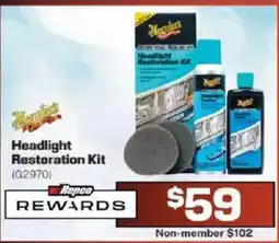 Repco Meguiar's Headlight Restoration Kit offer