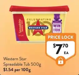 Foodworks Western Star Spreadable Tub offer
