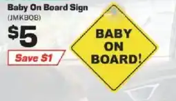 Repco Baby On Board Sign offer