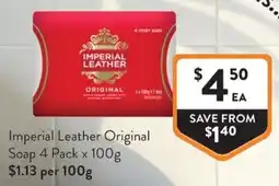 Foodworks Imperial Leather Original Soap offer