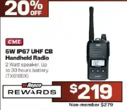 Repco GME 5W IP67 UHF CB Handheld Radio offer