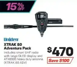Repco Uniden XTRAK 80 Adventure Pack offer