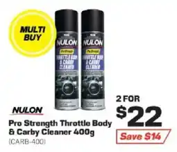 Repco Nulon Pro Strength Throttle Body & Carby Cleaner offer