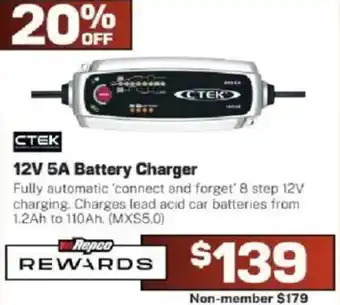 Repco Ctek 12V 5A Battery Charger offer