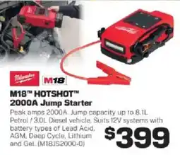 Repco Milwaukee M18 HOTSHOT 2000A Jump Starter offer