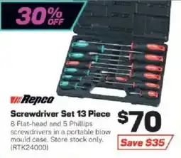 Repco Repco Screwdriver Set 13 Piece offer