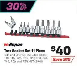 Repco Repco Torx Socket Set 11 Piece offer