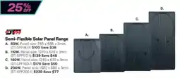 Repco Semi-Flexible Solar Panel Range offer