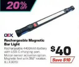 Repco OEX Rechargeable Magnetic Bar Light offer