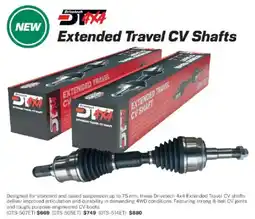 Repco Drivotech 4x4 Extended Travel CV Shaft offer