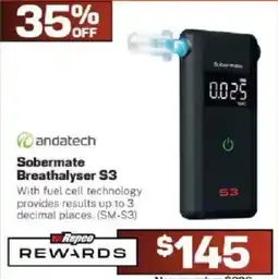 Repco andatech Sobermate Breathalyser S3 offer
