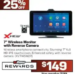Repco Xview 7" Wireless Monitor with Reverse Camera offer