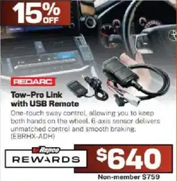 Repco Redarc Tow-Pro Link with USB Remote offer