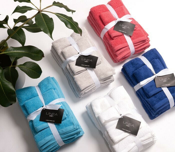 Linea Home Bath Towels 6 Pack offer at Spotlight