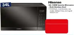 The Good Guys Hisense 34L 1100W Inverter Microwave offer