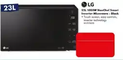 The Good Guys LG 23L 1000W NeoChef Smart Inverter Microwave - Black offer