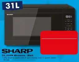 The Good Guys Sharp 31L 1000W Microwave - Black offer