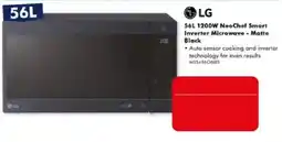The Good Guys LG 56L 1200W NeoChef Smart Inverter Microwave - Matte Black offer