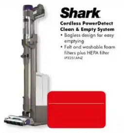The Good Guys Shark Cordless PowerDetect Clean & Empty System offer