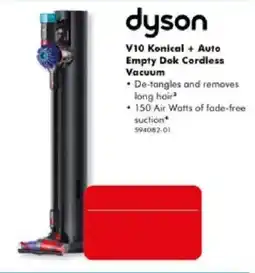 The Good Guys dyson V10 Konical + Auto Empty Dok Cordless Vacuum offer
