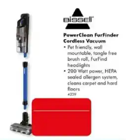 The Good Guys Bissell PowerClean FurFinder Cordless Vacuum offer