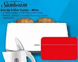 The Good Guys Sunbeam Rise Up 4 Slice Toaster offer