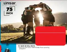 The Good Guys Linsar 75" QLED 4K Ultra HD TV offer