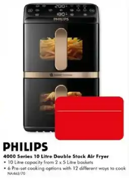 The Good Guys Philips 4000 Series 10 Litre Double Stack Air Fryer offer