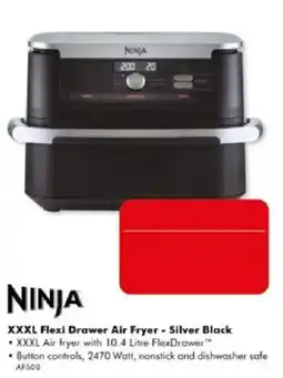 The Good Guys Ninja XXXL Flexi Drawer Air Fryer - Silver Black offer
