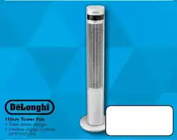 The Good Guys DeLonghi 116cm Tower Fan offer