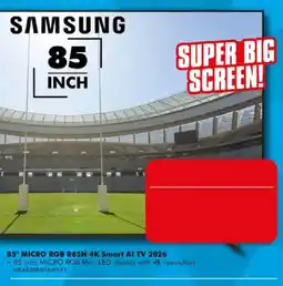 The Good Guys Samsung 85 Inch MICRO RGB R85H 4K Smart AI TV 2026 offer