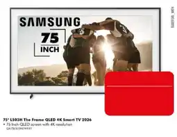 The Good Guys SAMSUNG 75" LS03H The Frame QLED 4K Smart TV 2026 offer