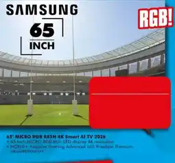 The Good Guys Samsung 65 Inch Micro RGB R85H 4K Smart AI TV 2026 offer