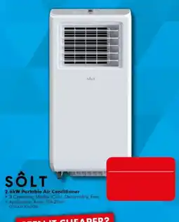 The Good Guys SÔLT 2.6kW Portable Air Conditioner offer