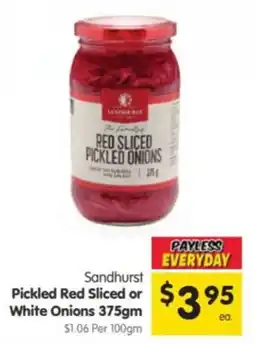 Spar Sandhurst Pickled Red Sliced Onions offer