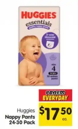 Spar Huggies Nappy Pants offer