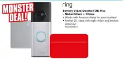 The Good Guys ring Battery Video Doorbell 2K Plus offer