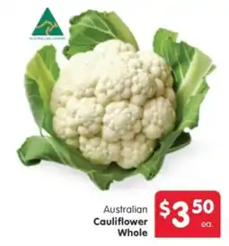 Spar Australian Cauliflower Whole offer