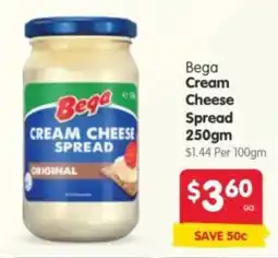 Spar Bega Cream Cheese Spread offer
