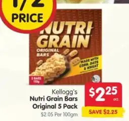 Spar Kellogg's Nutri Grain Bars offer