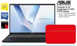 The Good Guys ASUS Vivobook 16" Snapdragon X1 8GB 256GB Laptop offer