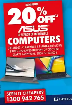 The Good Guys Asus computers offer