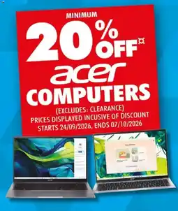The Good Guys acer computers offer