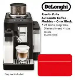 The Good Guys DeLonghi Rivelia Fully Automatic Coffee Machine - Onyx Black offer