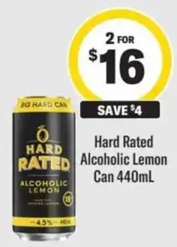 Liquorland Hard Rated Alcoholic Lemon offer