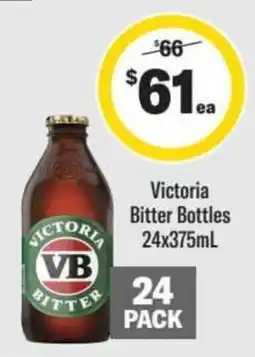Liquorland Victoria Bitter Bottles offer